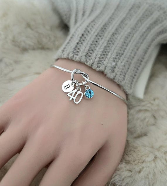 40th birthday gift for women,40 birthday gift for her,40th birthday present, 40th birthday bracelet,40th birthday gift,40th birthday jewelry