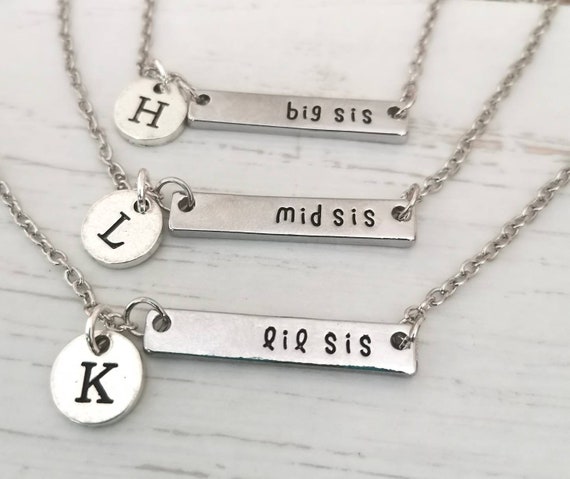 Mom, Big Sis, & Lil Sis Heart Pendant Necklaces - 3 Pack | Bff necklaces,  Cute jewelry, Heart pendant
