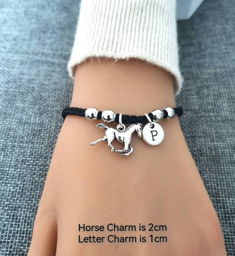 Horse bracelet, horse gift, horse gifts, gift horse, horse charm, horse lover, animal, horse gifts for her, horses, gift for horse lover image 3