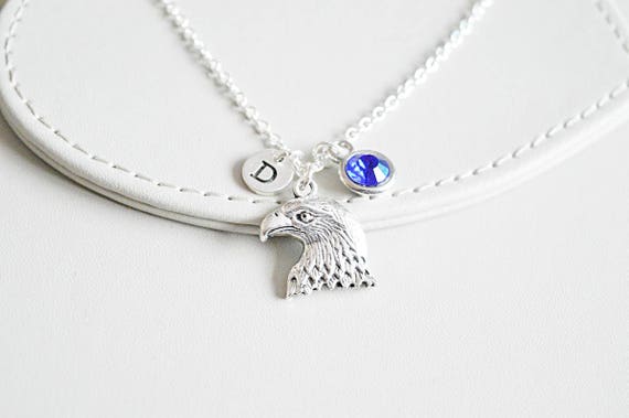 Eagle Necklace, Silver Eagle Gift, Eagle Jewelry, Personalized Eagle , Trendy Gifts, Trendy jewelry, Pegan gift, Hawk Necklace, Hawk gifts