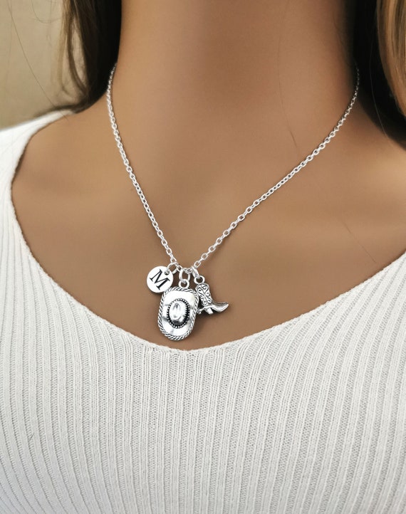 Cow Girl Necklace, Cow Boy Necklace, Cow Girl Gifts, Necklace Cowgirl, Texas, Mexico, Mexican, Texan, Western, Country Girl, Boots, Boot