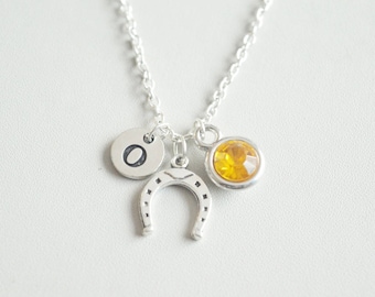 Hufeisen Halskette, Hufeisen Schmuck, Pferd Schuh Halskette, Wunsch Halskette, Glück Hufeisen, Western, Glück Halskette, Glücksbringer Halskette,