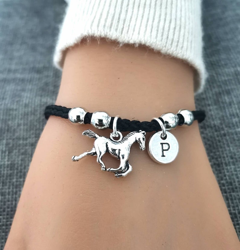 Horse bracelet, horse gift, horse gifts, gift horse, horse charm, horse lover, animal, horse gifts for her, horses, gift for horse lover image 1