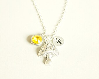 Mushroom Necklace,Mushroom Gift, Mushroom Jewelry, Mushroom Themed, Nature themed, Mushroom Lover, Button Mushroom, Vegetable, Food, Chef