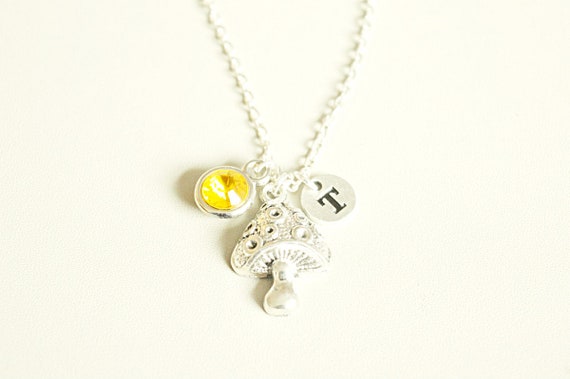 Mushroom Necklace,Mushroom Gift, Mushroom Jewelry, Mushroom Themed, Nature themed, Mushroom Lover, Button Mushroom, Vegetable, Food, Chef