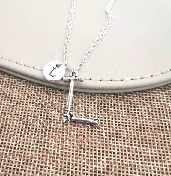 Scooter Necklace, Scooter Jewelry, Scooter Gift, Scooter Charm, Unique Gifts, Skater, Kids Scooter, Moped, Motorbike,Chidlren scooter,Friend