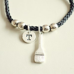 Painter Jewellery, Painter Gift, Painter Bracelet, Artist Birthday gift, Art Bracelet,  Personalized Bracelet, Paint Brush, Paintbrush Gift