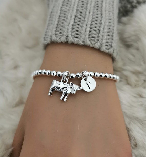 Cow bracelet, cow gifts for her, cow bracelet women, cow print,dairy cow, farmer gifts, cow charm bracelet, highland cow gifts, highland cow