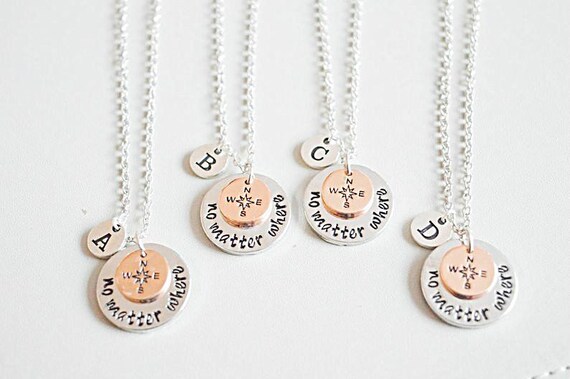 6 Best Friends 6 Friends Necklace 6 BEst Friend Gifts Six 