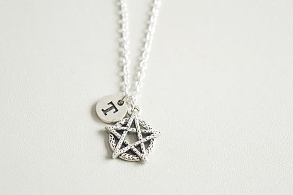 Pentagram Necklace, Pentagram Jewelry, Pentagram Charm, Necklace with charm, Necklace for men, Brother gift, boyfriend gift, Husband gift