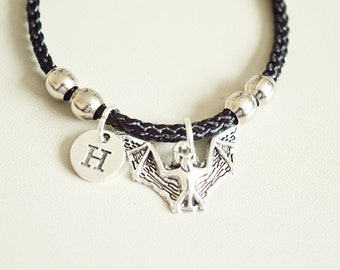 Bracciale pipistrello, regalo pipistrello, gioielli pipistrello, regali di Halloween, gioielli di Halloween, braccialetto di Halloween, braccialetto di animali, gioielli di animali, regalo di amici