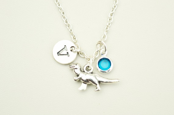 Dinosaur Necklace, Dinosaur charm Necklace, T Rex Gift, Dinosaur present, Friendship present, t-rex Neckace, dinosaur Birthday,Tyrannosaurus