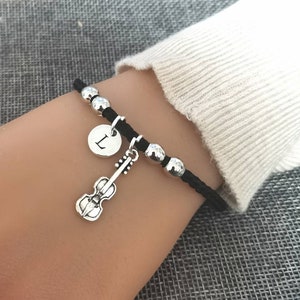 Violin Bracelet, Violin Gift, Violin Jewelry, Gift for Violinist, Violinist Birthday gift, Violin Bangle, Violin Player , Personalized gift