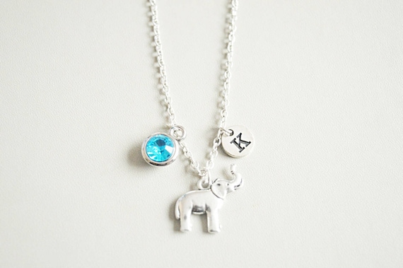 Elephant Necklace, Elephant Jewelry, Personalized Gift, Elephant jewelry, Animal Necklace, Necklace with charm, Elephant, Elephant gift