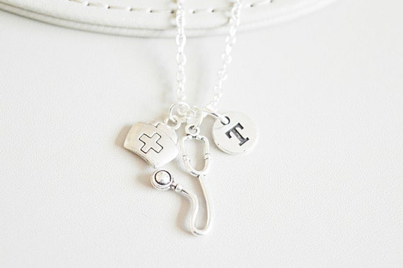Doctor Necklace, Doctor Gifts, Gift For Doctor, NEcklace for Doctor, Doctor Graduation Gift, Stethoscope Necklace, Hospital,Medical School,