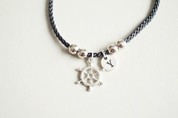 Ship Wheel Bracelet, Nautical Bracelet, Ocean Bracelet, Ship Bracelet, Best friend Gift, Handmade Gift, Friendship Charm, BFF, Sailor, Sea