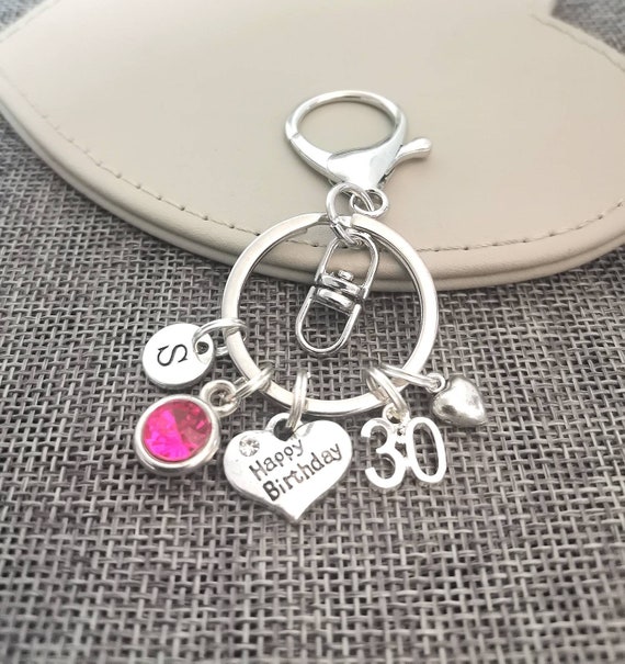 30th Birthday Gift Women, 30th Birthday gift personalized, 30 Birthday gift women, 30 Birthday friend gift, Big Thirty, Keychain