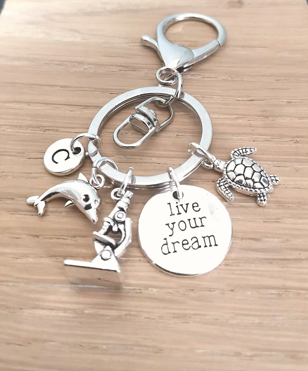 Marine Biology, Marine Biologist Gift, Marine Biology Keychain, Marine Biology Keyring, Micro