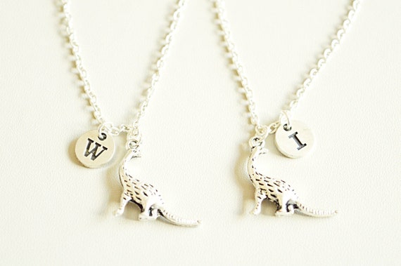 Gift for Best Friend, Sister Necklaces, Dinosaur Necklace, Friendship Necklace, friendship Jewelry, Friendship for 2, BFF Jewelry, Squad