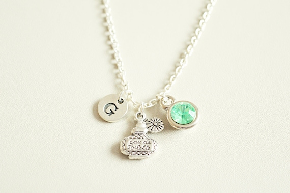 Perfume Necklace, Cute Gift for Her, Girls Necklaces, Gift for Girls, Birthday Gift Women, Dainty Necklace, Charm Necklace, Girls Gift