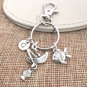 Angeln Schlüsselanhänger, Angeln Schlüsselanhänger, Papa Schlüsselanhänger, Papa Angeln Geschenk, Angeln Schmuck, Angeln Geschenke, Angeln Liebhaber, Fischer, Fischerboot