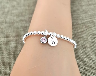 Pulsera con piedra de nacimiento de octubre, piedra de nacimiento de octubre, pulsera para mujer, regalo de octubre para mujer, regalo para ella, pulsera con piedra de nacimiento, regalo para ella