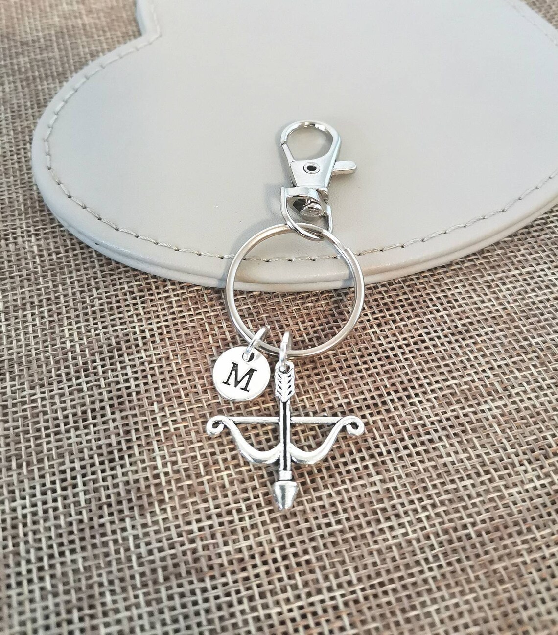 Bow and Arrow Keychain Bow and Arrow Keyring Bow and Arrow Etsy