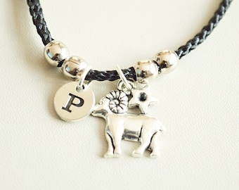 Pulseira de Áries, presente de Áries para ele, joias de Áries, presente de Áries para ela, signo de Áries, signo de Áries, março, abril, presente de signo