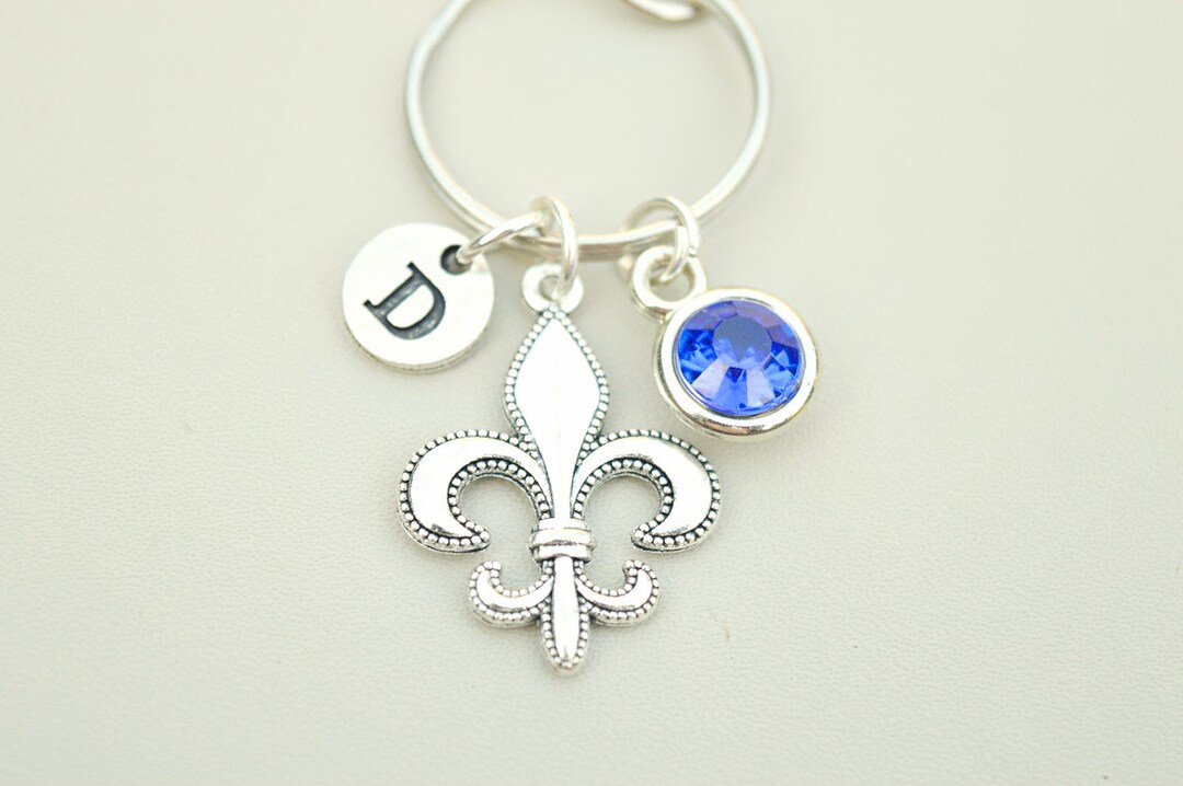 Fleur De Lis Keychain Fleur De Lis Gift Personalized Fleur Etsy