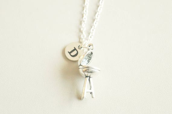 BBQ Grill Necklace, Barbecue Necklace, Foodie Gift, Cook Gift, Chef Gift, Foodie Jewelry, Barbecue Lover, Australia, Barbecue, Camping