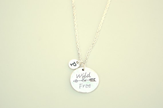 Adventure Necklace, Personalized Travel Necklaces, Wild and Free, Freedom Jewelry, Freedom Necklace, Inspirational gifts, Divorce gift