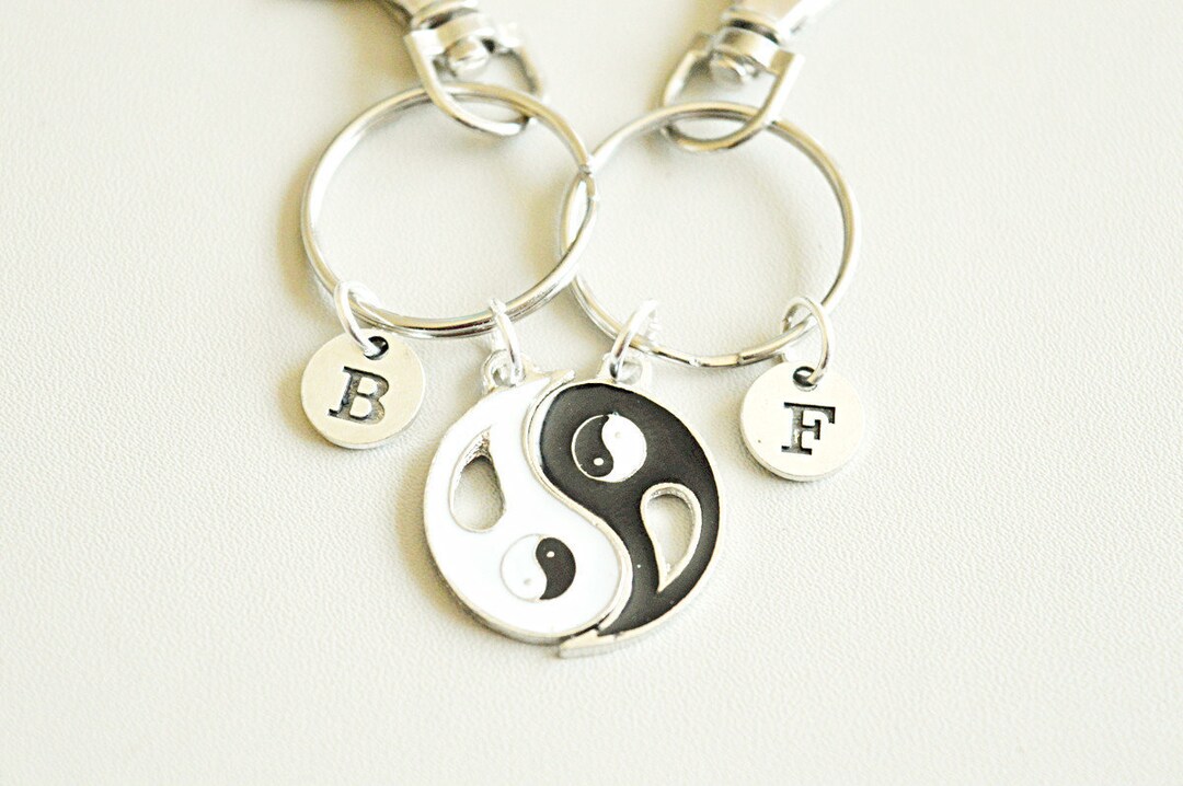 Yin Yang Keychains, Yin Yang Keyrings, Ying Yang Gifts, Ying and Yang