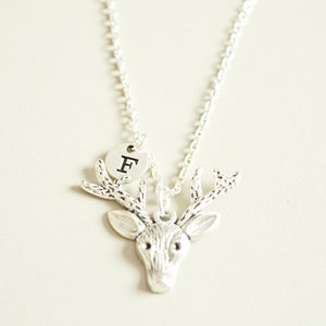 Deer Necklace, Antelope Necklace, Deer Jewelry, Antelope gift, Animal jewelry, Hunter Gift, Gift for Women, Animal Lover, Animal Charm