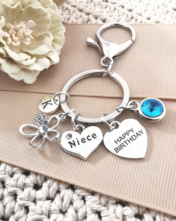 Niece birthday gift, niece keyring, niece keychain, niece birthday niece gift, niece gift from aunt, gift for niece, birthday gift for her