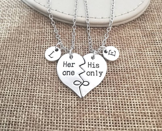 Couple Necklace Couple Necklace Set Couples Necklace Set Couple
