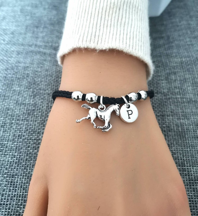 Horse bracelet, horse gift, horse gifts, gift horse, horse charm, horse lover, animal, horse gifts for her, horses, gift for horse lover image 2