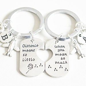 Long distance relationship gifts, Long distance friendship, Boyfriend Gift, Friendship Keyring, Friendship Gift, Girlfriend Gift, Couple