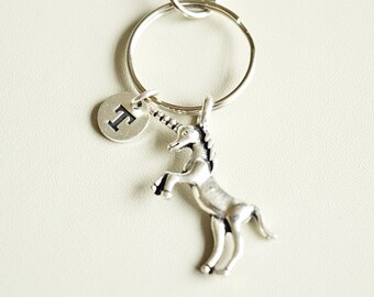 Unicorn Gift, Unicorn Keyring, Unicorn Gift voor haar, Gepersonaliseerde Unicorn, Unicorn Sleutelhanger, Unicorn Charm, Unicorn Verjaardag. Dierenvriend
