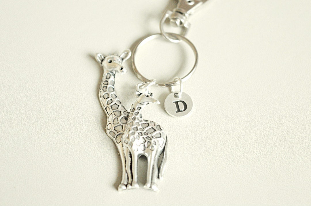 Giraffe Keychain, Giraffe Keyring, Giraffe Gift, Gift for Girlfriend ...