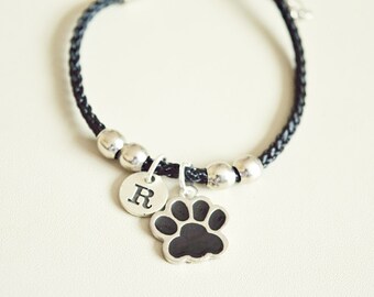 Dog paw bracelet, Dog bracelet, Pet loss gifts, Personalized dog gifts, Paw bracelet, Dog loss gift, Paw print dog charm, Paw print jewelry