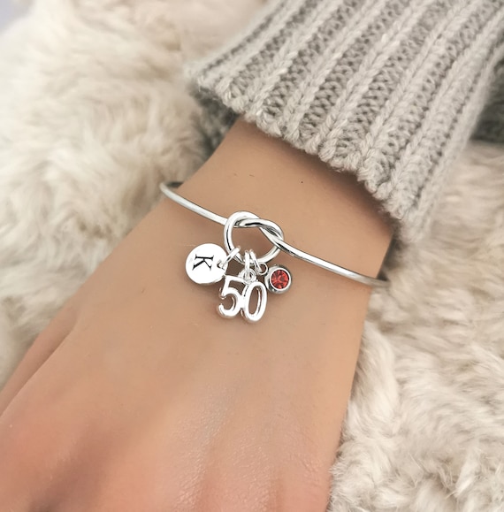 50th birthday gift for women,50 birthday gift for her,50th birthday present, 50th birthday bracelet,50th birthday gift,50th birthday jewelry