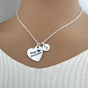 Collar de graduación feliz, collar de graduación, regalos de graduación, regalo de graduación personalizado, joyería de graduación, graduación 2024, diploma