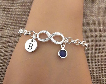 September birthstone bracelet, september bracelet , sapphire jewellery, blue sapphire , Bracelet for women, gifts for women, gift for her