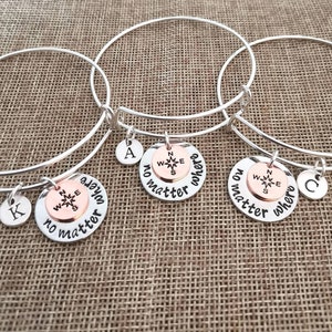 3 friendship bracelets, Three Friends, 3 BFF Bangles, 3 BFF Gift, 3 Friendship Bracelets, 3 Best Friends, 3 Sisters Bracelets, 3 Sister Gift