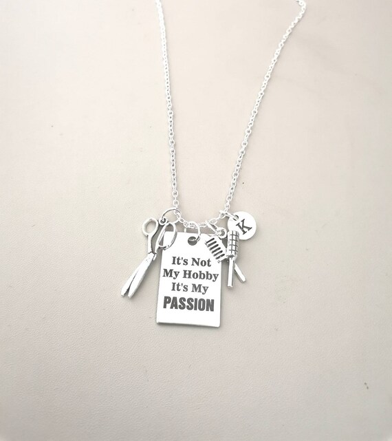 Hairdresser necklace, Gift for Hairdresser, Hairdresser gifts, Hairstylist necklace, Hair Salon gifts, Barber baking, Hairdresser Exam, Hair