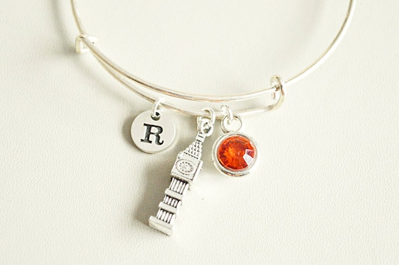 Big Ben Bracelet, London Bracelet, Big Ben Jewelry, Clock Jewelry, London, England, London Gift, UK, Tower, Europe, Travel, Personalize