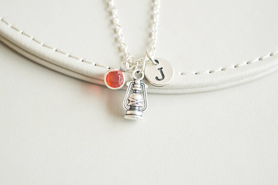 Lantern Necklace, Lamp Necklace, Oil Lamp, Camping lamp necklace, Camping necklace, Camping jewelry, Autumn jewelry, Custom necklace, Gift