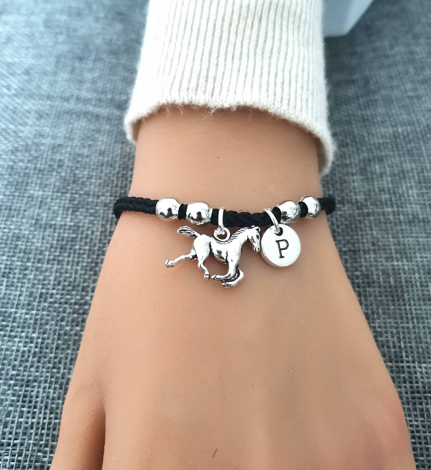 Fidget Horse Bracelet Spinner Gift Horse Gift With Gift Bag Anxiety Spinner  Horse Charm Fidget Spinner Horse 