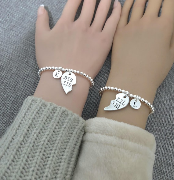 Big sis Lil sis gift, Sister bracelet, Sisters bracelet, Big sister little sister, Gift for Sister, Big Sis Lil Sis Jewelry, Sister gifts