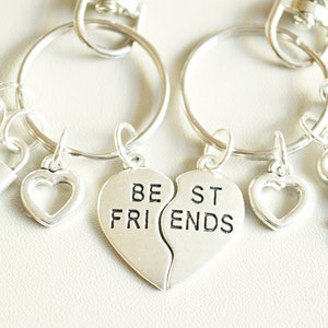 Unique Bestfriend Keychains, Beste vriend Sleutelhangers, Meilleur ami porte-clés, Portachiavi amico, Llaveros Amigo,Bff Keychain set